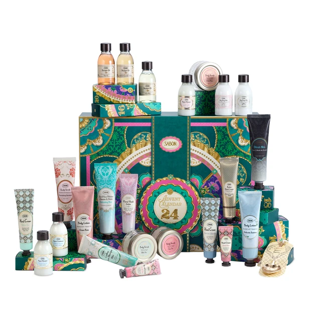 SABONクリスマスコフレ SABON」のクリスマスコフレ】全24点入りアドベントカレンダー。ボディ